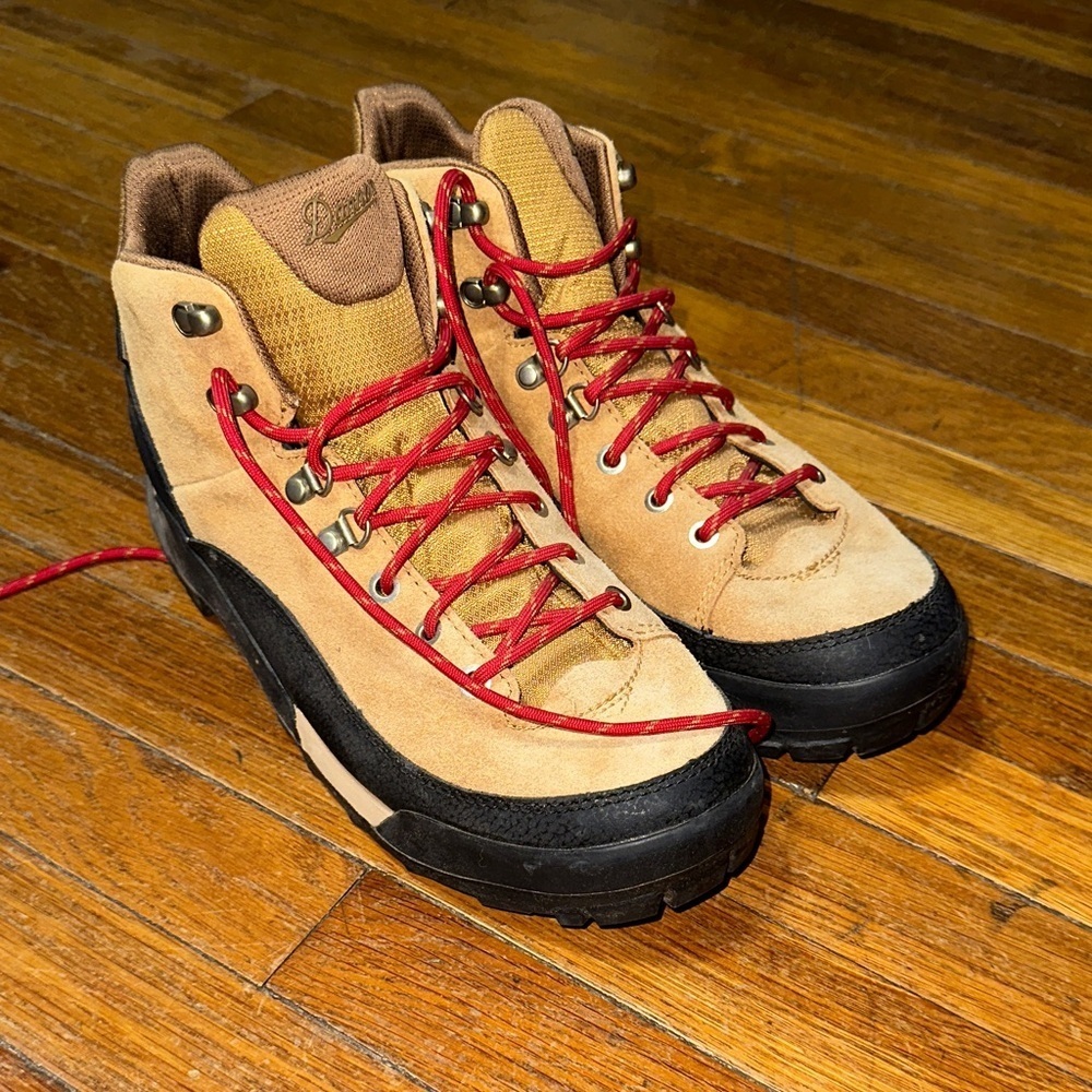 Danner Panorama Mid Hiking Boots, Brown/Red, Sz 10